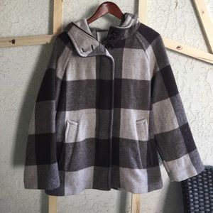 COACH PLAID COAT